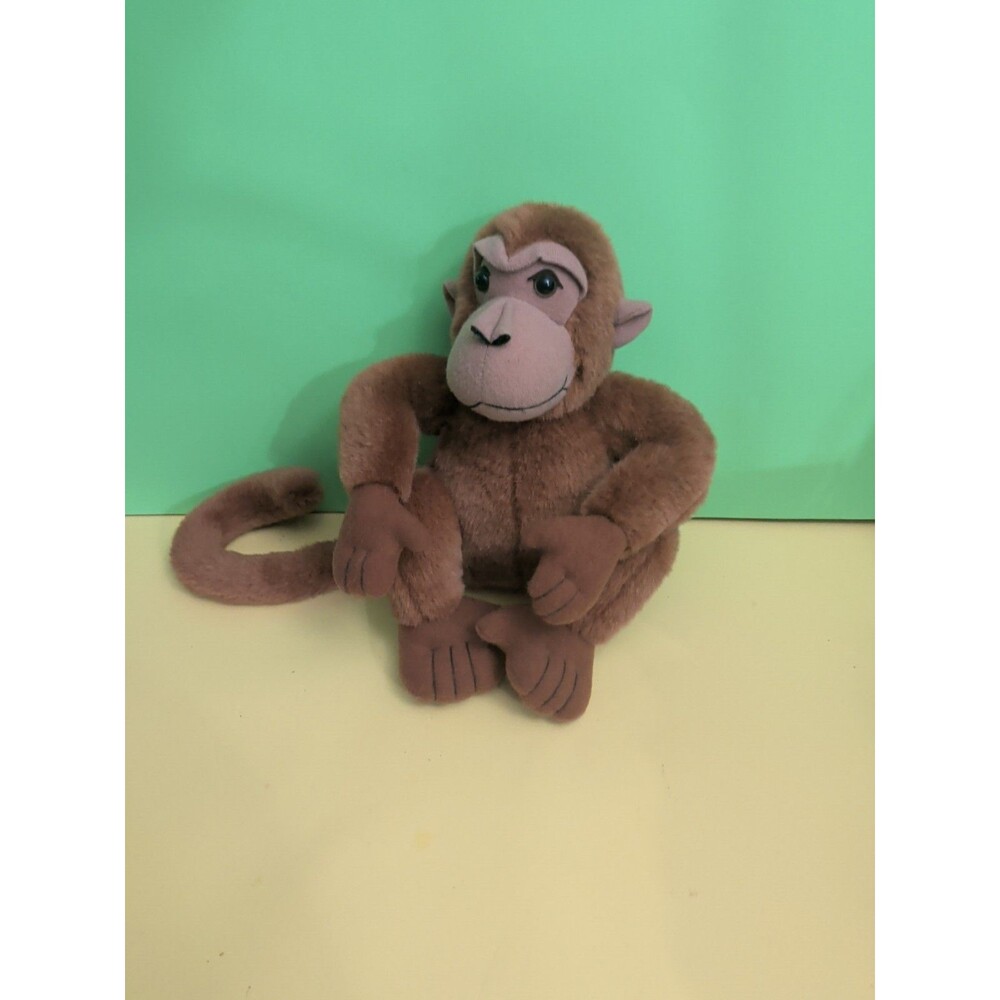 Vintage 1995 Trendmasters Jumanji Monkey Plush Stuffed Animal Brown  9 Inch